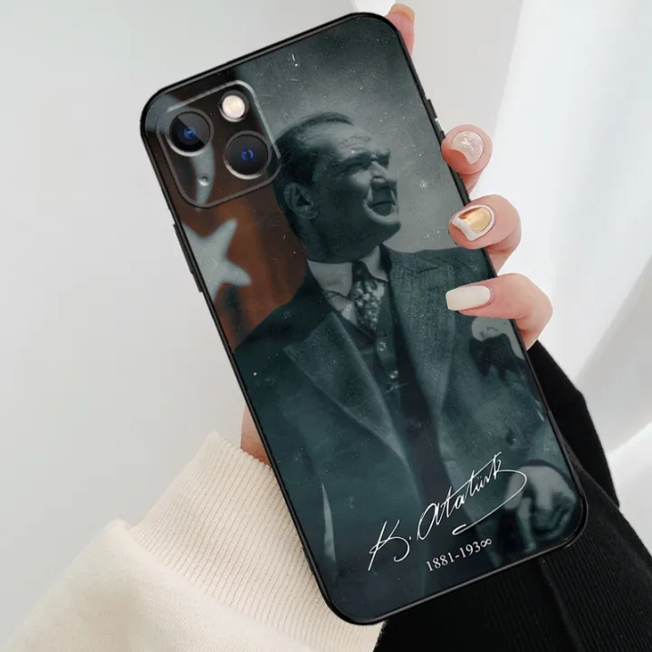 Turkey%20Mustafa%20Kemal%20Ataturk%20Phone%20Case%20For%20iPhone%2013%2014%2015%20Pro%20Max%2011%2012%20XS%20XR%20X%207%208%20Plus%20Shockproof%20Bumper%20Soft%20Cover%20-%20Image%203