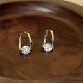 2021 New Simple Single Zirconia Earrings For Women Girls Korean Style Delicate Chic Jewelry Earings Wholesale. 