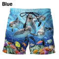Dolphin 3D Printed Shorts Men's Street Fashion Hip-hop Funny Beach Shorts Ropa Hombre Mens Swim Trunks Cool Board Shorts Chilren. 