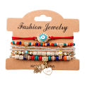 Bohemian Handmade Beads Bracelet Set For Women Summer Colorful Beaded Chain Bangle Girls Boho Jewelry Accessories.