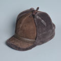 High Quality 2024 Winter Leather Hat Men Fur Lamb Wool Warm Thick Earflaps Bomber Hats Men's Baseball Cap Russian Hat.