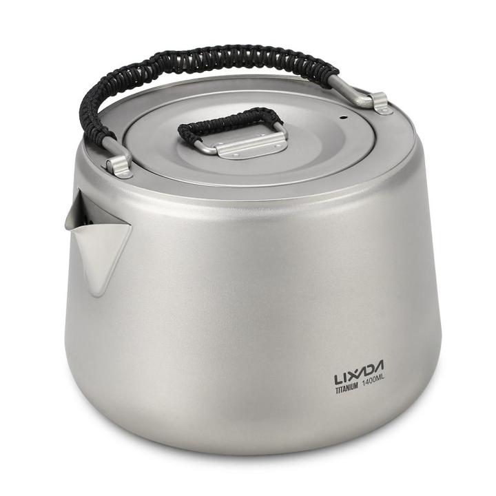 1.4L%20Titanium%20Tea%20Pot%20Ultralight%20Outdoor%20Camping%20Hiking%20Water%20Kettle%20Coffee%20Pot%20Teapot%20-%20Image%204