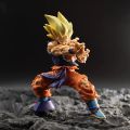 15.5CM Dragon Ball Anime Figure Battle Damage Shockwave Goku Manga Anime Statue PVC Action Figure Collection Model Toys Doll. 