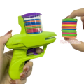 1pc Kids Soft Flying Disc  Gun Toy Foam Disc Launcher Flying Disc Handheld Launcher  Indoor Game Outdoor Backyard Toy For Boys And Girls Birthday Gift. 