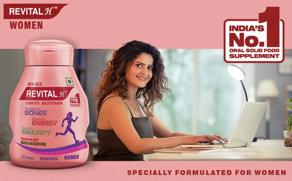 Revital H Multivitamins for Woman - 30 Caps | Daraz.com.bd