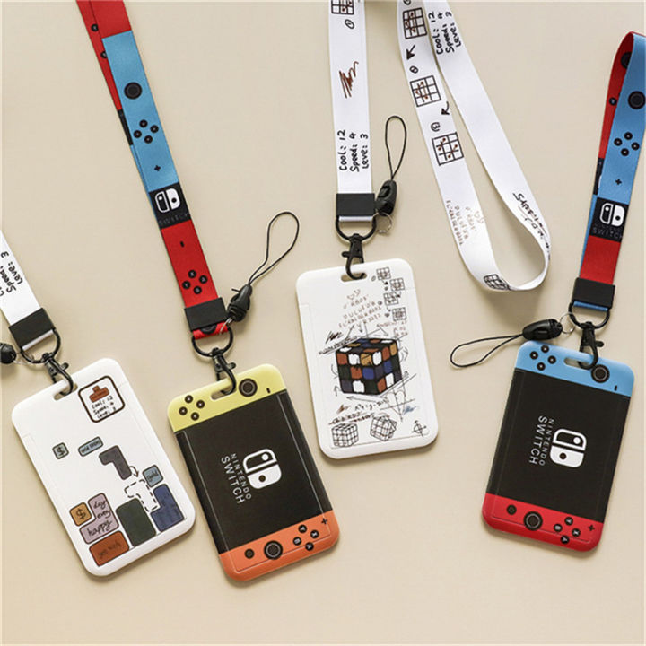 Game Player Men's Name Badge Holder Lanyard Business Card Holder Hanging Neck Strap Boy ID Card Holder Door Card Case Small Gift