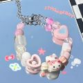 Cute Cartoon Fish Beads Bracelet Women Girls Sweet Black Pink Cat Rhinestone Bracelet New Korean Fashion Jewelry Gifts. 