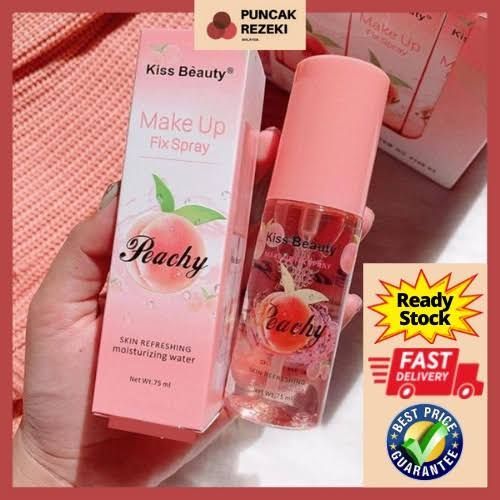 Kiss Beauty Peachy Makeup Fix Spray