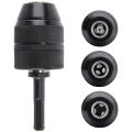 Keyless Drill Chuck Adapter, 2-13mm 1/2-20UNF Mount Heavy Duty Professional Converter Tool with SDS Plus Shank Adaptor.