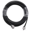 15M UHF Coaxial Cable RG58 Coax Cable PL259 Cable 50 Ohms CB Radio Antenna Cable UHF Male to UHF Male Low Loss UHF. 