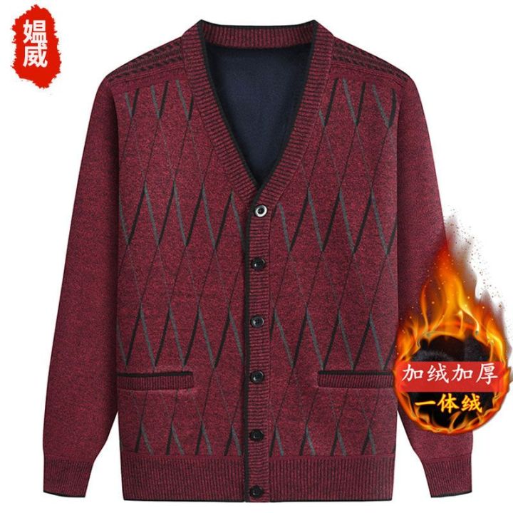 Old%20Men's%20Clothes%20Men's%20Grandpa%20Sweater%20Autumn%20and%20Winter%20Fleece-Lined%20Warm%20Grandpa%20Autumn%20Clothes%20Dad%20Knitted%20Cardigan%20Old%20Coat%20-%20Image%203