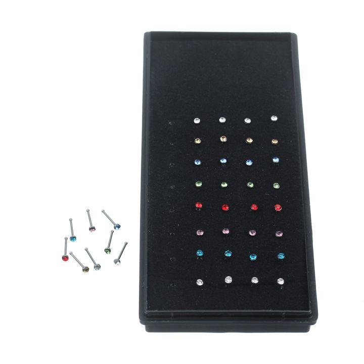 40%20Pcs/set%201.6/2/3mm%20Stainless%20Steel%20Nose%20Stud%20Colorful%20Fashion%20Style%20Body%20Piercings%20For%20Women%20Body%20Jewelry%20gift%20-%20Image%203