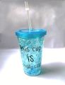 Sitwell Frosty Jar Freezing Gel Mug with straw and lid for Juice, Soft Drinks, Water 350 ml Sipper..