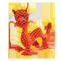 Year of the Dragon mascot dragon doll imitation dragon plush toy doll ornament mascot doll doll kids rag doll.