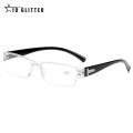 Korean Reading Glasses Men Women Clear Lens Half Frame Presbyopic Eyewear 1.0 1.5 2.0 2.5 3.0 3.5 4.0 for Reader.