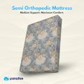 Paradise Semi Orthopedic Support Mattress | Medium Firm Feel for Balanced Comfort | 4 Inch Bed Mattress.