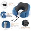 U Shaped Rebound Memory Foam Neck Pillows Soft Travel Pillow Massage Sleeping Neck Pillow Cervical For Car Office Sleeping Aid. 
