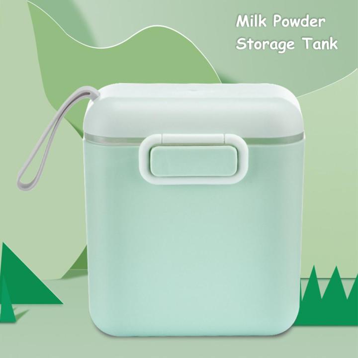 HelloKimi Milk Pow-der Storage Food Containers Portable Milk Pow-der Air Tight Containers with Spoon Milk Feeding Storage Boxes Milk Dispenser Infant Baby Food Storage Containers