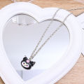 Sanrio Figure Necklace Kuromi Cartoon Metal Necklace Pendant Kawaii Women Girl Party Birthday Jewelry Gift 1Pcs. 