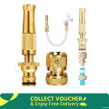Water Gun Spray Nozzle High Pressure Brass Hose Nozzle Quick Connector. 