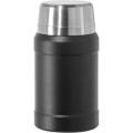 OGGI BaseCamp Stainless Steel Food Thermos- Insulated Thermos, Soup Thermos, Thermos with Spoon, Food Jars, 27oz, Black. 