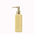 Lightweight Liquid soap dispenser Eco-friendly Leak-proof Transparent Refillable pump bottle Square bathroom accessory for.