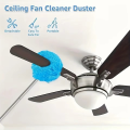Reusable Microfiber Ceiling Fan Duster Set for Home & RVs - Effortless Cleaning Brush with Dust-Locking Technology Length 80cm.