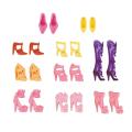[Gifts for your Angel] Barbie Doll shoes Barbie Doll Accessories 10Pcs/Set Fashion Shoes Ornaments Shoes Accessories for Barbie Doll Best Gift Girl Toy (doll not included). 