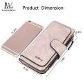 (New) louiwill' wallet for women long clutch pure PU leather hand bag large capacity card holder zipper coin pure Fahion money bag.