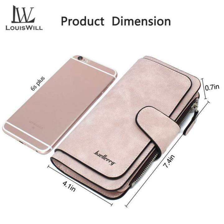 (New)%20louiwill'%20wallet%20for%20women%20long%20clutch%20pure%20PU%20leather%20hand%20bag%20large%20capacity%20card%20holder%20zipper%20coin%20pure%20Fahion%20money%20bag%20-%20Image%204