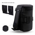 JJC Camera Lens Bag Belt Waterproof Lens Case Storage Pouch for Canon Nikon Sony Fujifilm DSLR Backpack Photography Accessories.