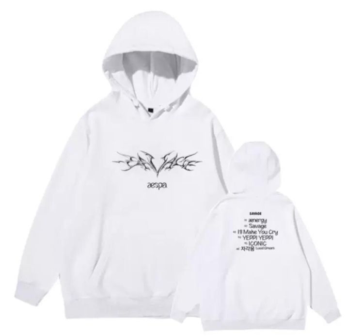 aespa%20Savage%20Hoodies%20Sweatshirt%20New%20Kpop%20Harajuku%20Printed%20Women/men%20Casual%20Pullovers%20-%20Image%202