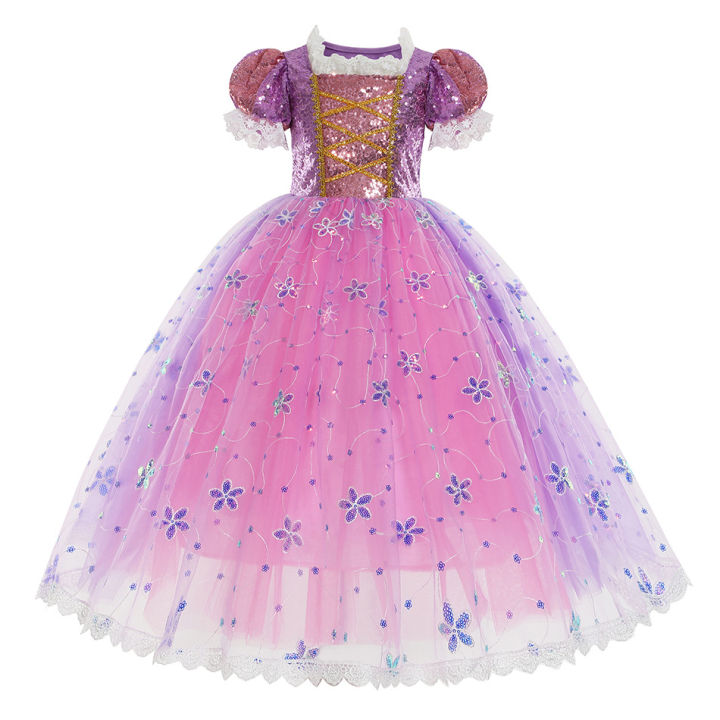 Princess%20Marriage%20Children's%20Birthday%20Gift%20Dress%20Tangled%20Baby%20Cosplay%20Party%20Rapunzel%20Dress%20Princess%20Costume%20Women's%20Halloween%20Costume%20-%20Image%202