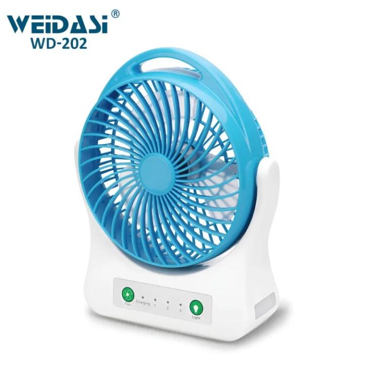 WEIDASI%20WD-202%20Rechargeable%202400mAh%20Battery%20Strong%20Wind%20Portable%20Desk%20Fan%20With%20LED%20Lamp%20-%20Image%203