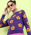 Pantoneclo Premium Women's / Girl's Flower Design Sweater / Cardigan / Pullover. 