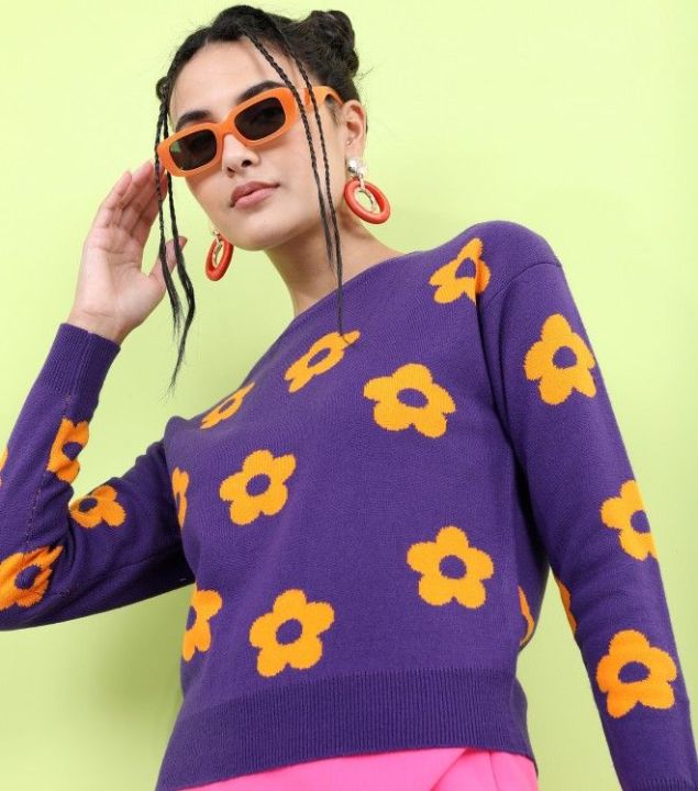 Pantoneclo%20Premium%20Women's%20/%20Girl's%20Flower%20Design%20Sweater%20/%20Cardigan%20/%20Pullover%20-%20Image%203