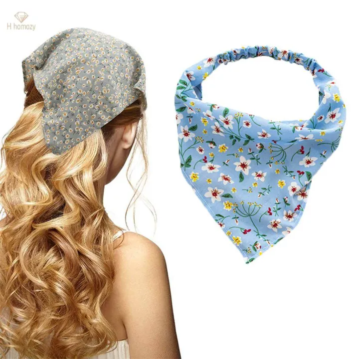Women%20Bandana%20Elastic%20Soft%20Boho%20Hair%20Band%20Printed%20Hair%20Scarf%20Gifts%20Blue%20-%20Image%206