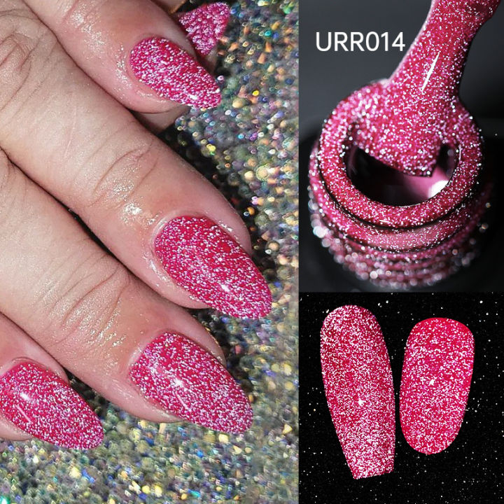 UR%20SUGAR%207.5ml%20Reflective%20Glitter%20Gel%20Polish%20Neon%20Color%20Sparkling%20Glowing%20in%20Dark%20Gel%20Semi%20Permanent%20UV%20French%20Nail%20Art%20Manicure%20-%20Image%203