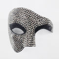 Halloween Mask Concert Show Mask High-end Diamond Prom Half Face European and American Fashion Party Rhinestone Eye Mask.
