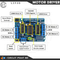 L293D Motor Driver Shield Module For RC Project-RC Car/LFR/Stepper/Servo motor Shield L293 Expansion Board 4.5-16V DC For Arduino Electronics Circuitry & Parts.. 