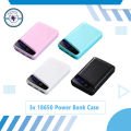 Portable Stylish First Charging Power Bank Case Multicolor  (Use 3 Piece's 18650 Battery). 