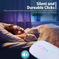 Wireless Mouse Rgb Rechargeable With Slim Design - Yindiao A2 - Customizable Dpi And Lighting For A Stylish Experience.