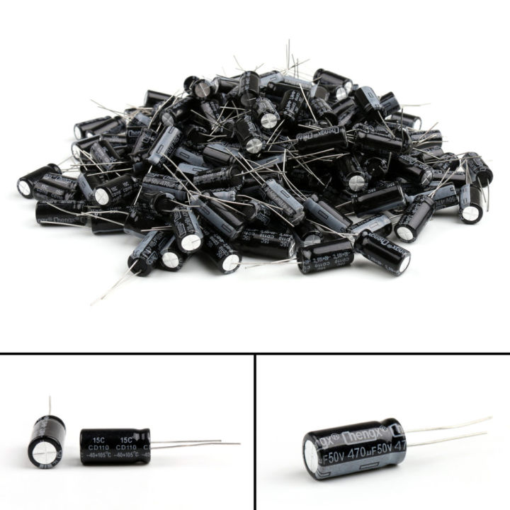5Pcs-%20470uF%2050V%20RADIAL%20Electrolytic%20Capacitor%20470uF%2050V%20Radial%20Polarized%20Aluminum%20Electrolytic%20Capacitors%202%20Pin%20Leads%20Connections%20Leg%20-%20Image%202