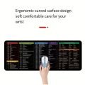 1pc Computer Function Shortcut Key Mouse Pad, Non-slip Mouse Pad, Large Thickened Keyboard Table Mat, 30*80*2cm/11.8*31.5*0.78in.