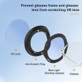 VR Lens Protector Ring Anti Blue Light Magnetic Eyeglasses Lens Anti-Scratches Glass Spacer Protection Frame Protection Accessories Compatible For Meta Quest 3 VR Headset Lens. 