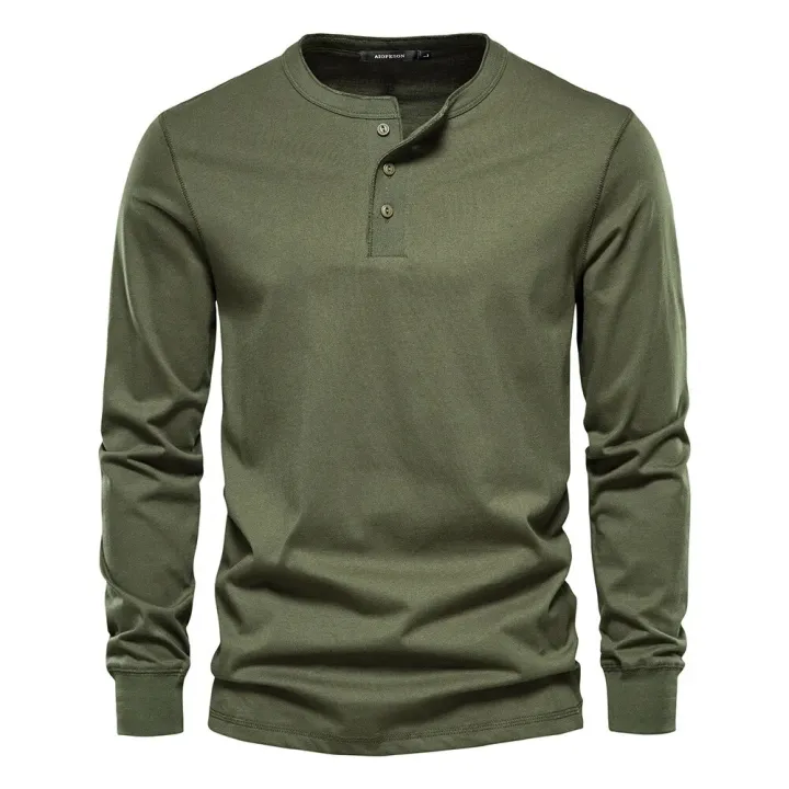 Autumn%20Henley%20Collar%20T%20Shirt%20Men%20Casual%20Solid%20Color%20Long%20Sleeve%20T%20Shirt%20for%20Men%20High%20Quality%20100%25%20Cotton%20Fashion%20Mens%20T%20Shirts%20-%20Image%204