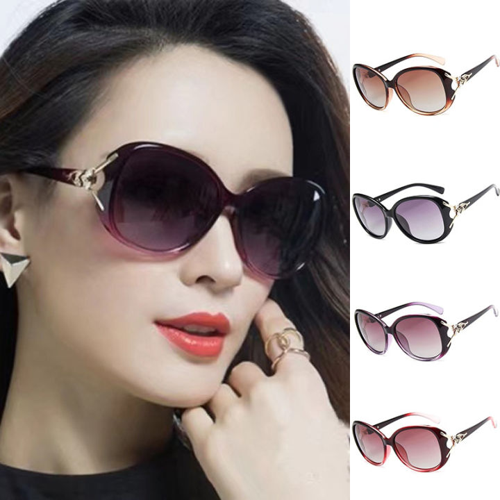 Fashion Fox Head Sunglasses Large Frame Glasses Women