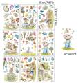 Easter Bunny Window Clings Window Decals Easter Decorations Easy to Peel Decorative Double Sided for. 