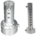 2x Silver Motorcycle Exhaust Can Muffler Insert Baffle DB Killer Silencer 45mm x 80mm & 45mm x 140mm. 
