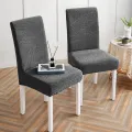Jacquard Chair Cover for Dining Room Stretch Jacquard Dining Chair Cover Slipcover Elastic Spandex Kitchen Chair Cover. 